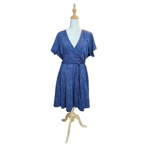 🇬🇧Mountain Warehouse Blue Dress With Sash Belt